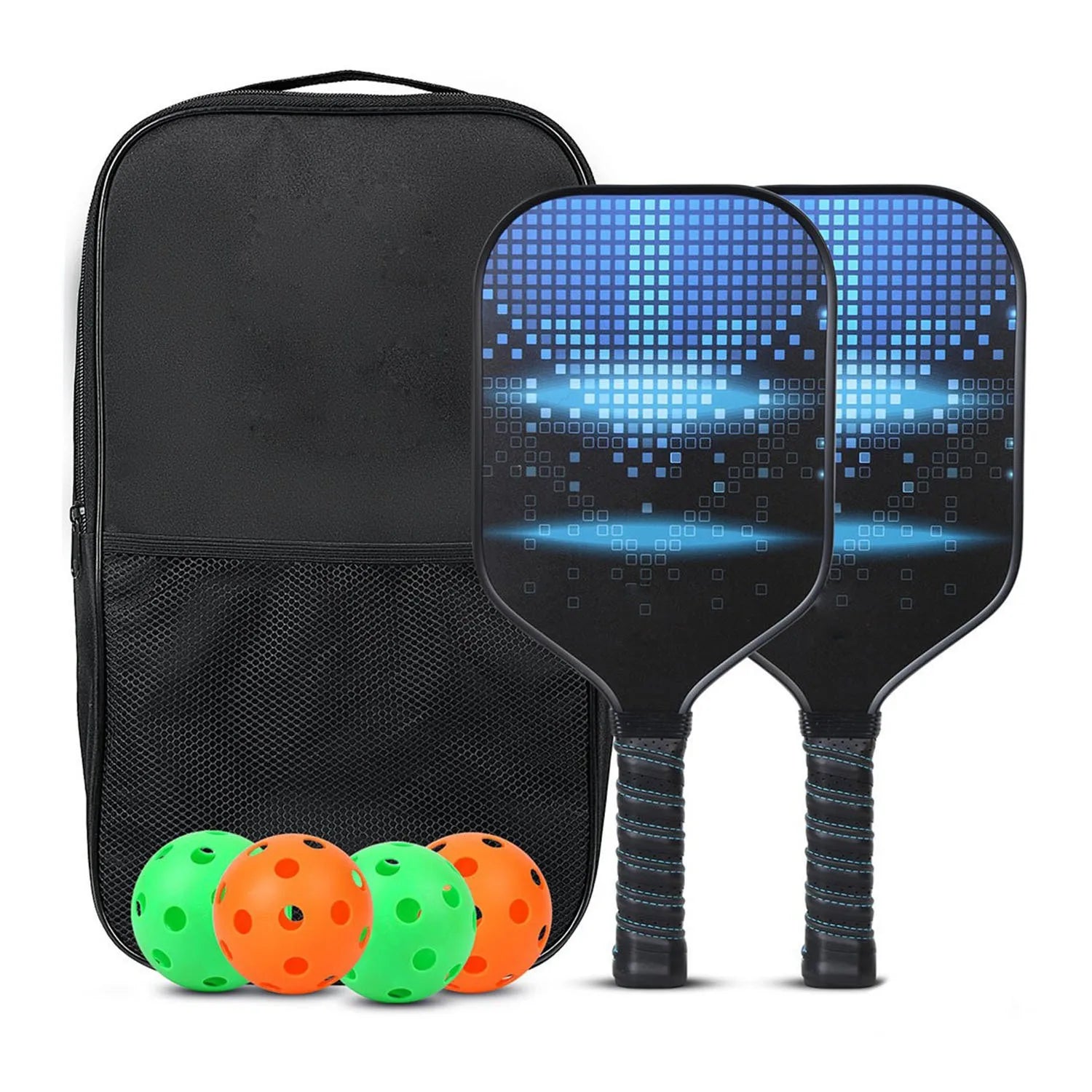 Pickleball Paddles Set USAPA Approved with 4 Balls & Bag