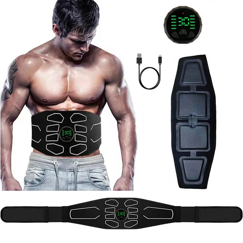 EMS Ab Toning Belt: Electric Muscle Stimulator & Slimmer