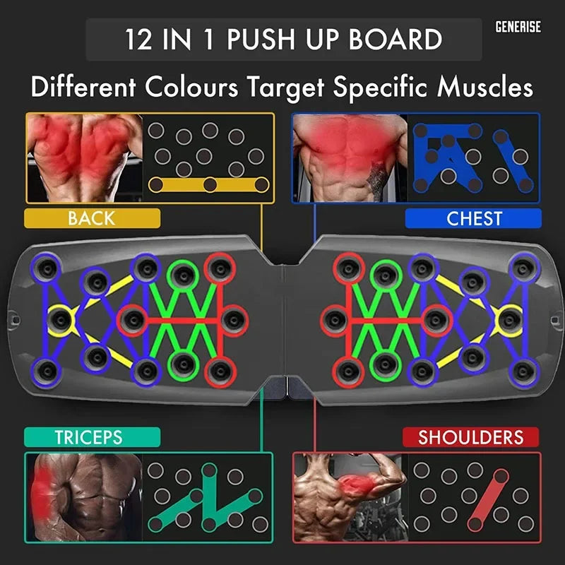 Push Up Board / 21-in-1 Folding Exercise Station